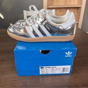 Adidas Sambas Silver 6.5